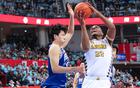 CBA广厦遭黑八，2分负青岛，落后1-2，三将表现不佳。